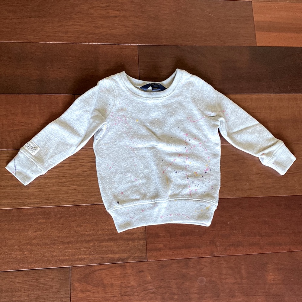 Toddler Girls Polo Sweatshirt